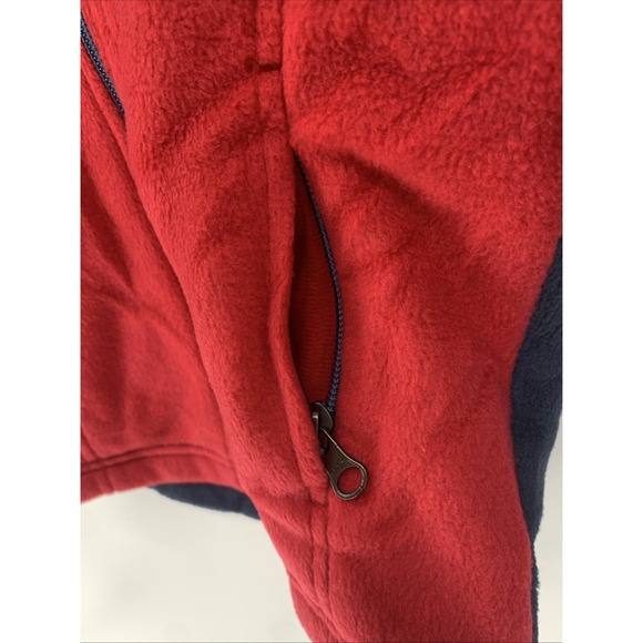 Columbia Boys' Toddler Steens Mountain II Fleece Jacket XXS 4/5 Red / Navy - Picture 4 of 10